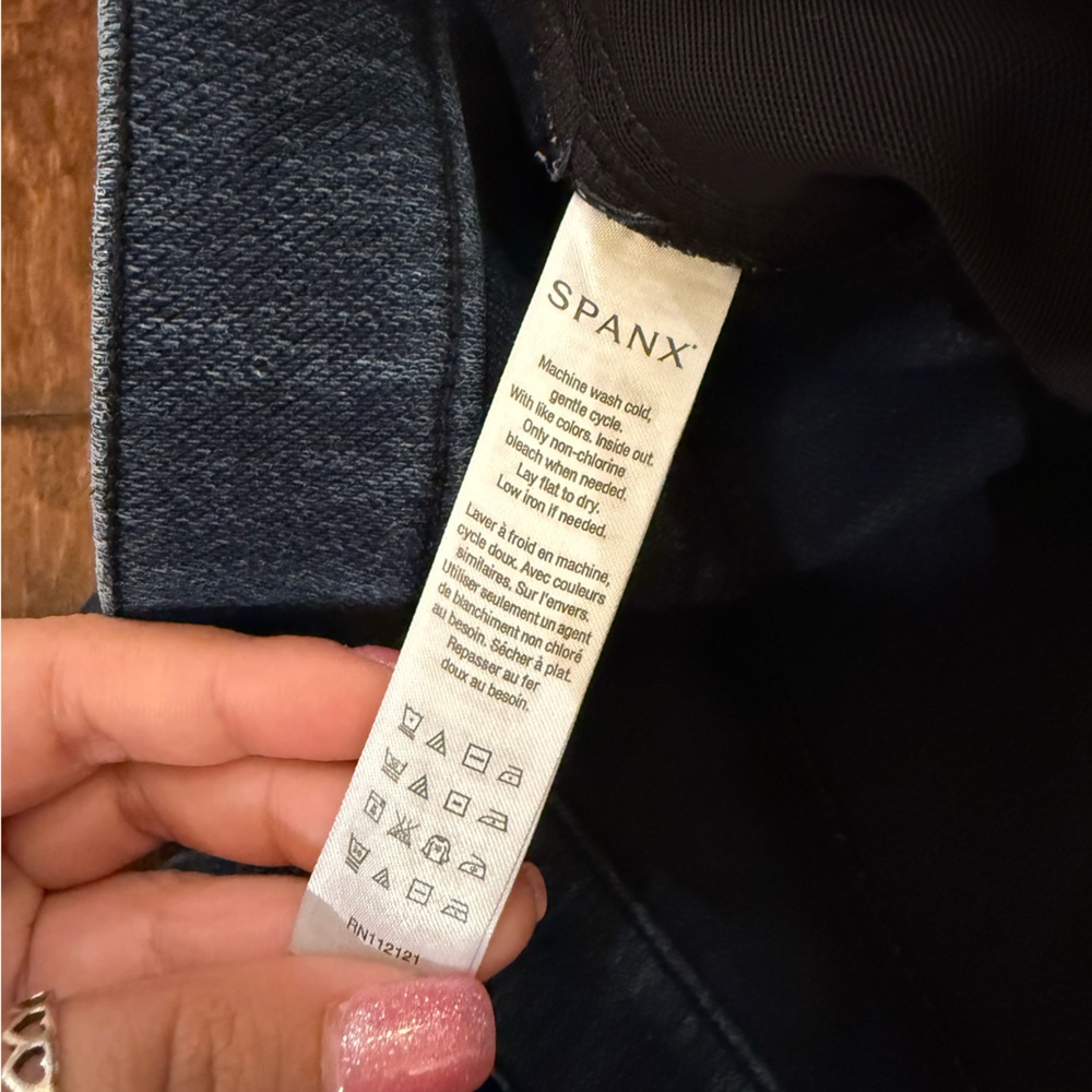 Spanx Jeanish Ankle Leggings Medium Wash Jeggings size Medium - Picture 9 of 12